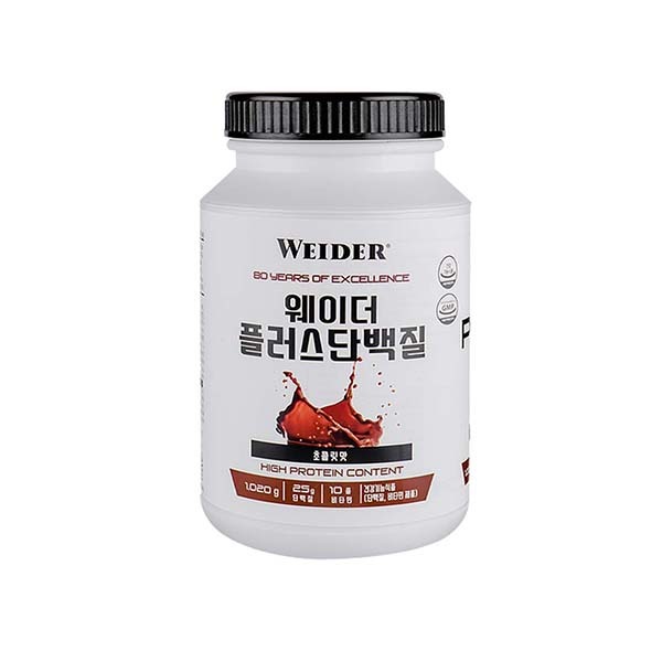 ♥단백질 쉐이크/건강기능식품♥[웨이더] 플러스 단백질 초콜릿맛 1,020g x 1통